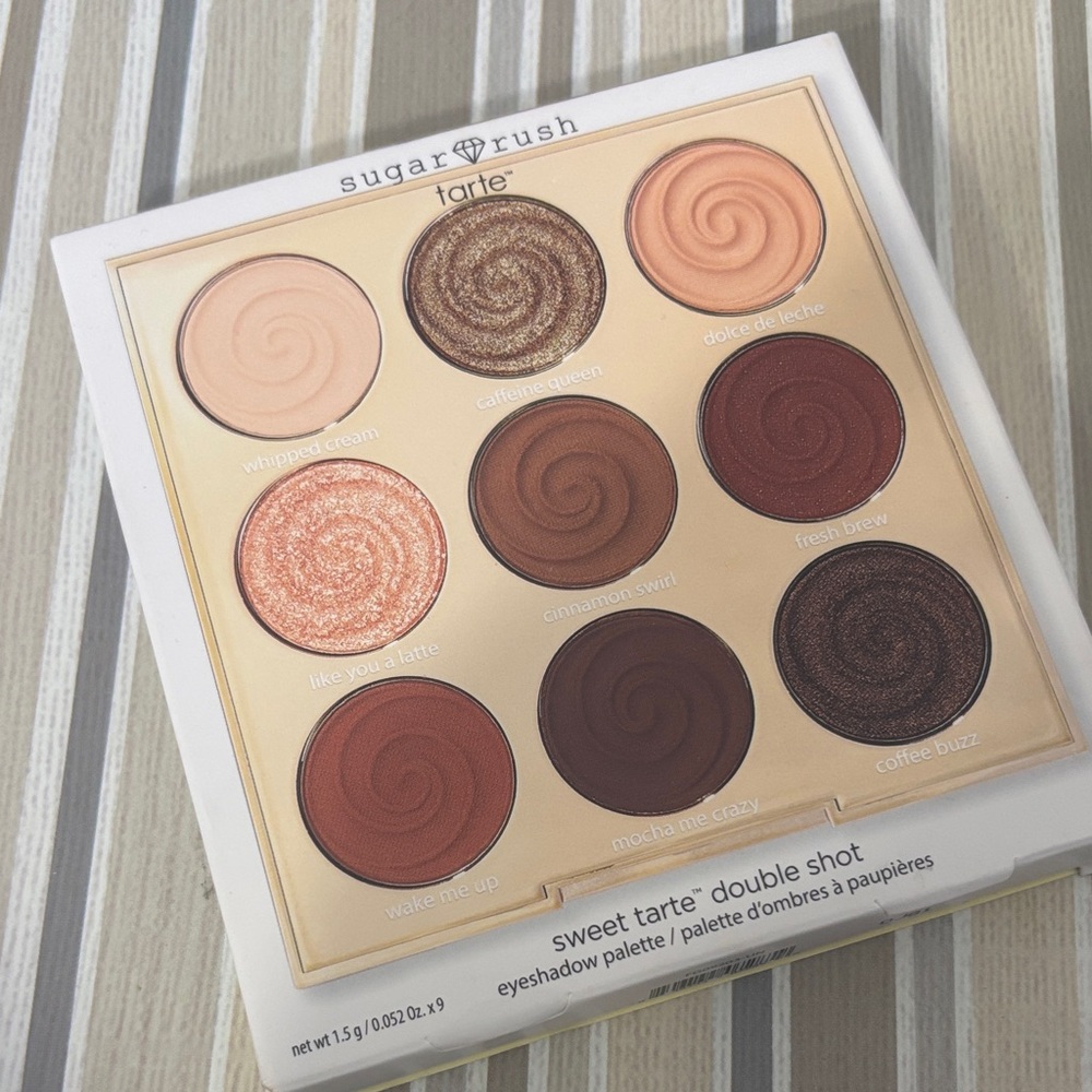 Tarte Sugar Rush Sweet Tarte Double Shot Palette with Warm Tones